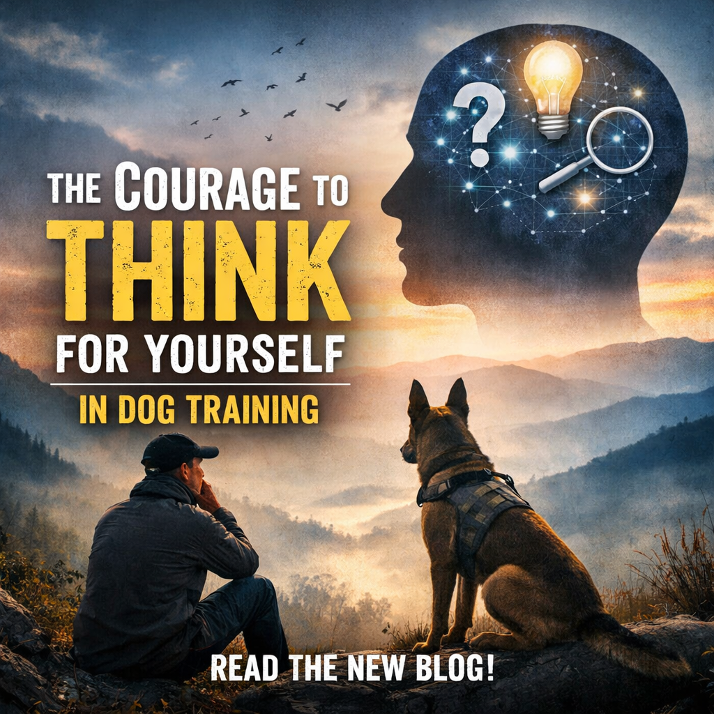 The courage to think for yourself in dog training