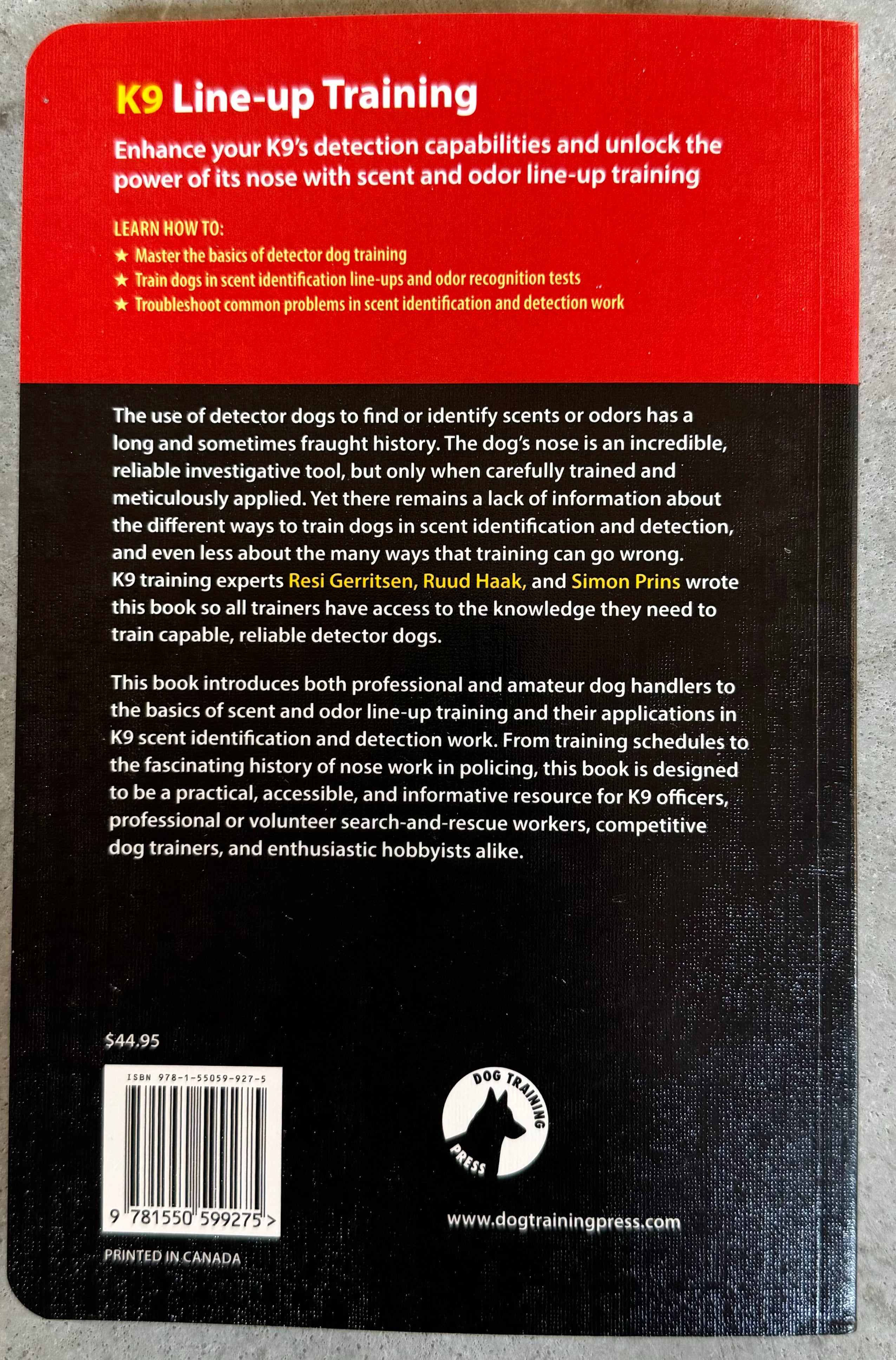 Réservez la formation en ligne K9