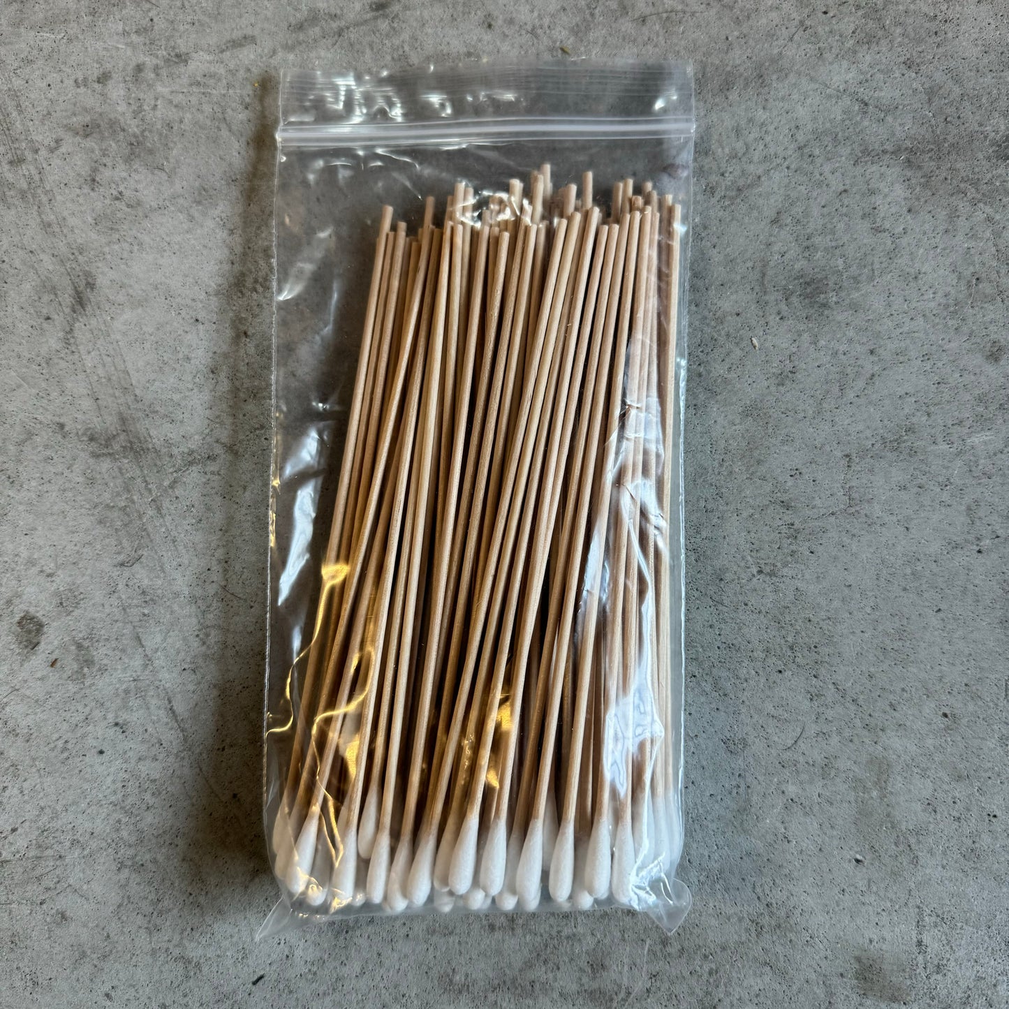 Soak materials Q-tips