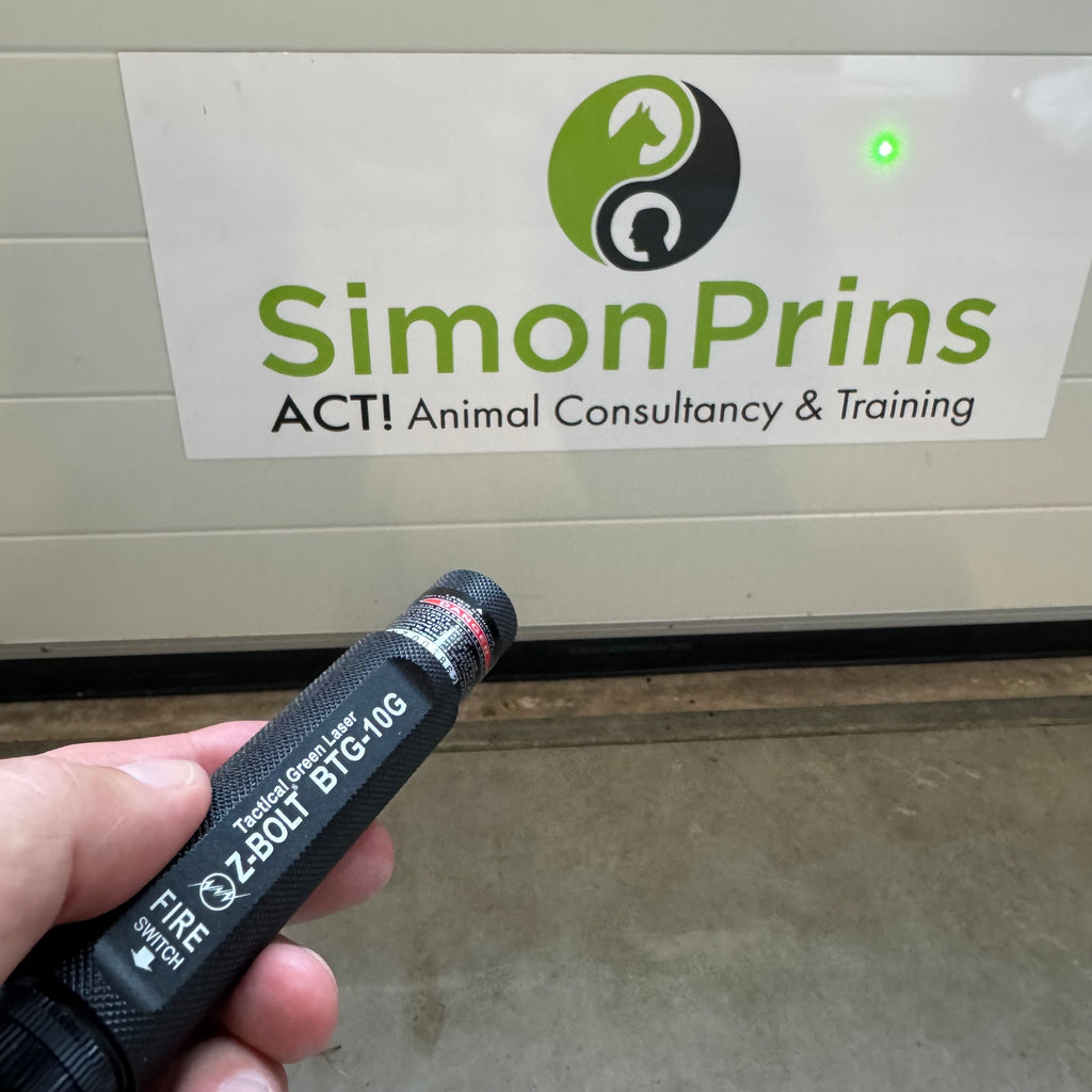 Laser (grün) zur K9-Führung