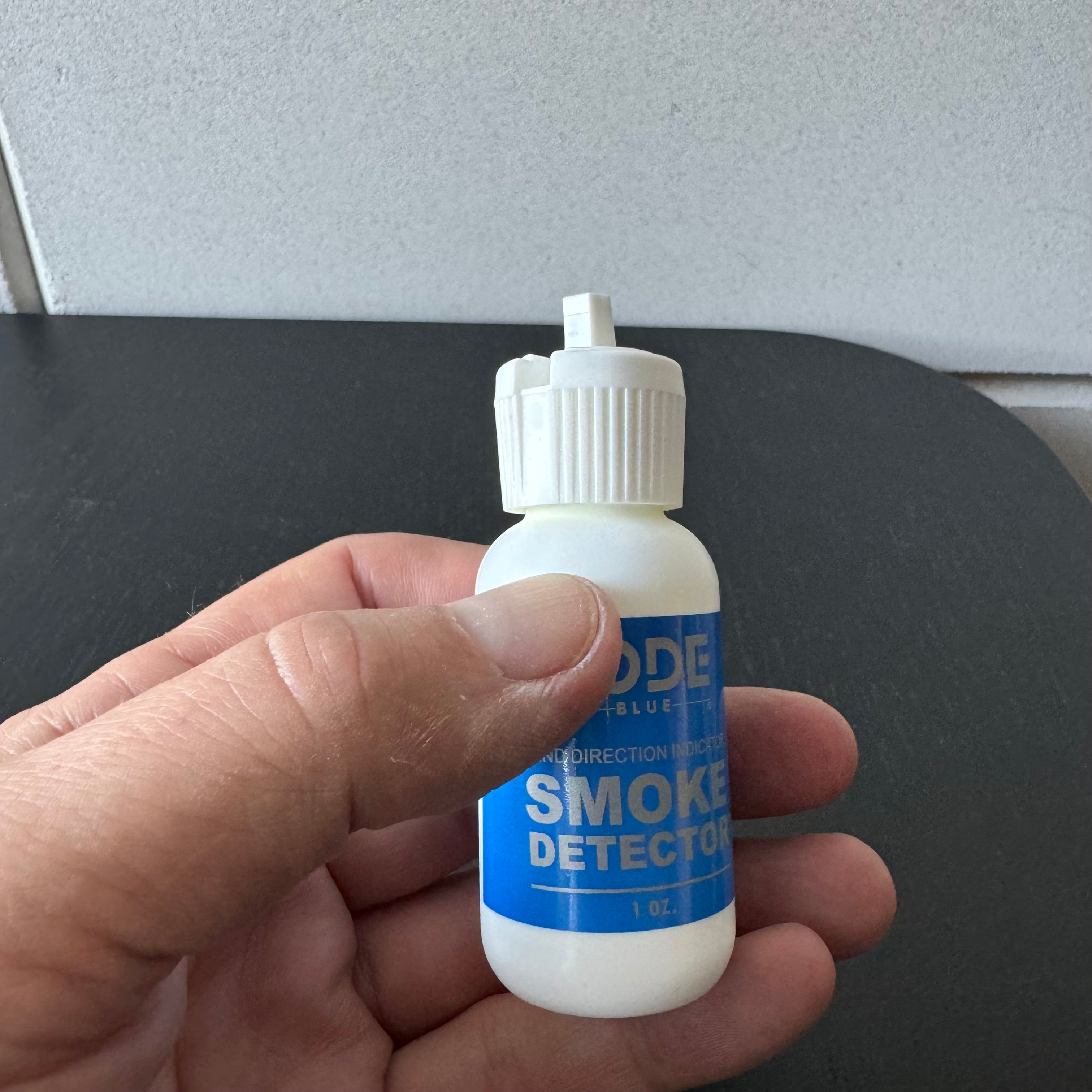 Winddetektion mit Rauchpulver