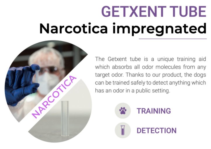 GetXent tubes (bag of 10 tubes) impregnated with explosive - narcotic or other odors) - Simon Prins